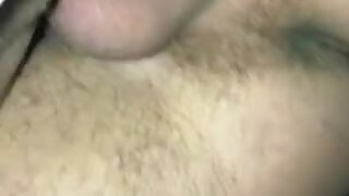 Muscle bitch taking two cocks and two loads outdoors