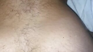 Beefy man takes a big cock in his ass