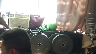 Asian top rims friend's ass