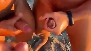 Someone should be in the middle to take the cum