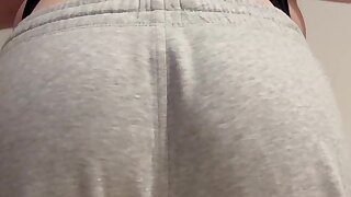 Ripping wedgie in black Lonsdale briefs