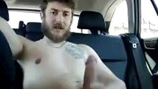 Bearded White trash doing a Car Show