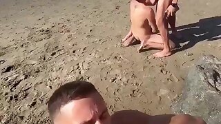 Cocksuckers Get to Work on San Fransisco Beach
