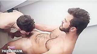 Sexy dude fucked by proper thick hairy top