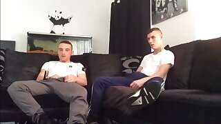 British Mates Watch Porn And Wank_ Amateur Handjob Acti