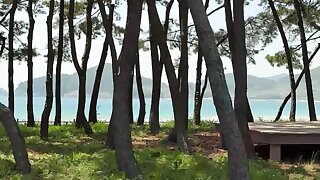 Travel vlog in the car and music