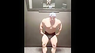Caleb Flexing