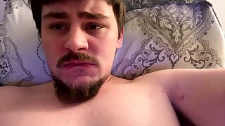 He was edging for so long in bed and cumming thick loads of cum