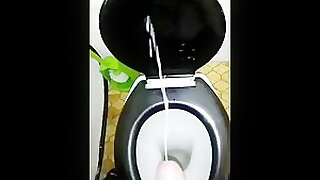 big cum on the toilet