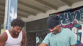 Duo gets bored and decides to play their version of fruit ninja