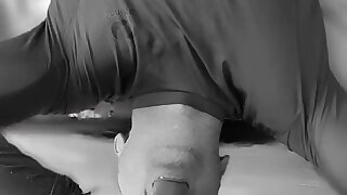 Fag training his throat