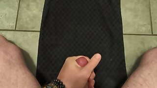 Verbal daddy jerks and cums for his BB b0y
