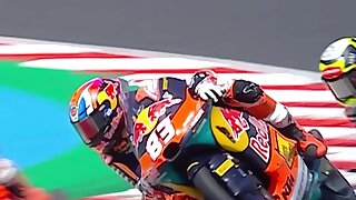 Watch this super cute professional racing biker in his leather gear.