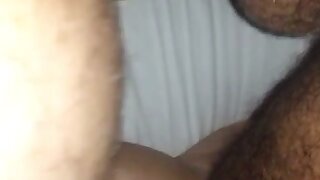 Hairy daddy fucks bottom and condom fails.