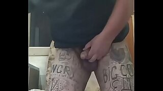 A gay enthusiast with a huge buttocks is having anal sex and masturbating his limp penis&excl;