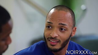 DeAngelo Jackson sucks Dillon Diaz off and fucks him bare
